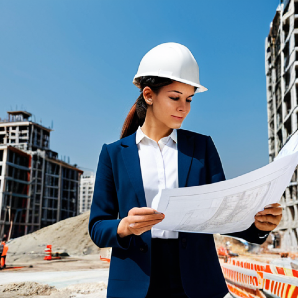 자바스크립트 배치 처리 성능 개선 방법 - **
A professional architect, fully clothed in a stylish and modest business casual outfit (e.g., bl...