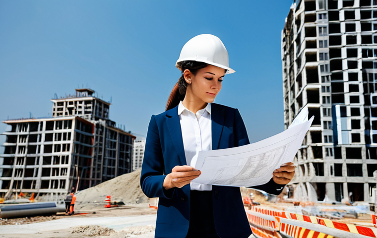 자바스크립트 배치 처리 성능 개선 방법 - **
A professional architect, fully clothed in a stylish and modest business casual outfit (e.g., bl...