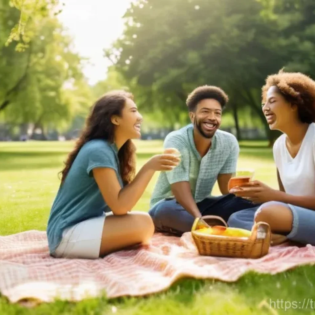 자바스크립트 성능 최적화를 위한 사용자 피드백 반영 - **Prompt:** A group of diverse young adults, both male and female, are enjoying a sunny afternoon pi...