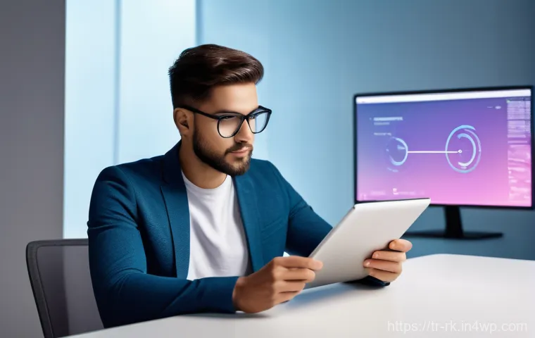 자바스크립트 성능 개선을 위한 코드 품질 검사 - A diverse young individual, comfortably seated, interacting with a sleek and modern web application ...