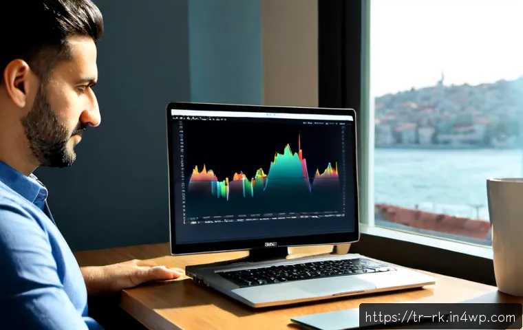 Home 30 자바스크립트 성능 최적화의 사례 연구 - Photorealistic Turkish software developer at a clean modern desk in Istanbul, comparing two unlabele...