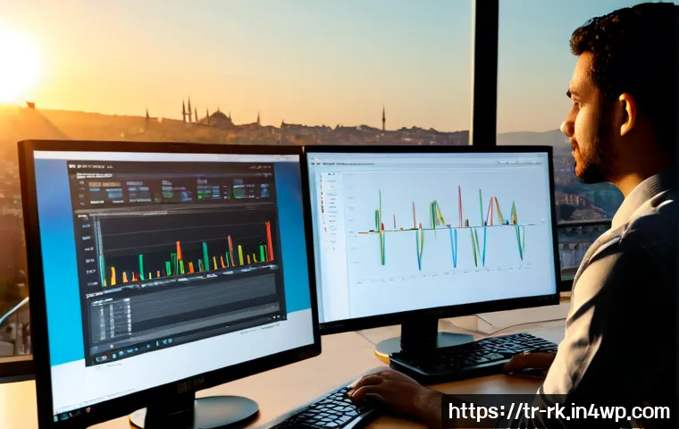 Home 17 자바스크립트 성능 향상을 위한 RPC 최적화 - Photorealistic modern software engineering workspace in Istanbul, Turkish developer at a clean desk ...